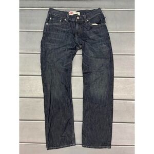 Levis 514 Straight Jeans Womens Size 16 28X28 Blue Dark Wash Denim 100% Cotton‎